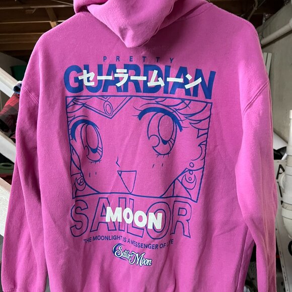 Sailor Moon Pink Zip-Up Hoodie - Size Medium - Adorable & Magical Style - Picture 2 of 3